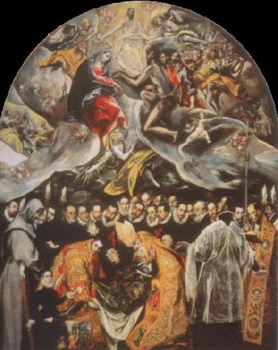El Greco the burial of count orgaz Sweden oil painting art